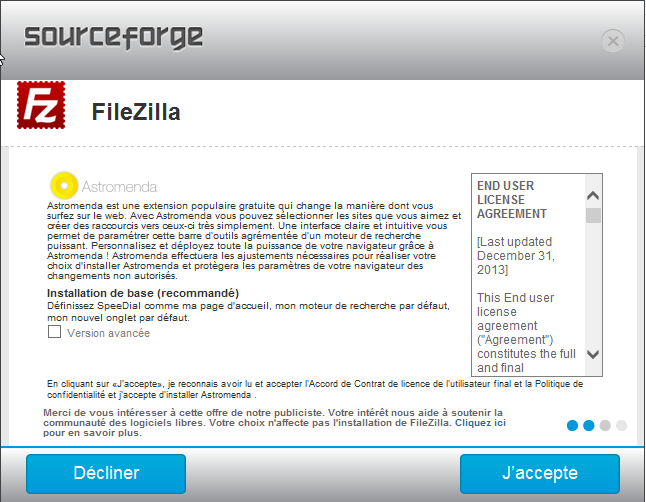 filezilla spyware